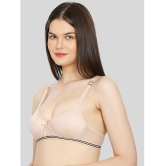 ILRASO - Beige Cotton Blend Lightly Padded Women's Plunge Bra ( Pack of 1 ) - None