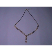 Gold Mangalsutra with Black Beads