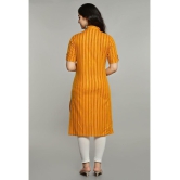 Glorious - Yellow Rayon Women's Front Slit Kurti ( Pack of 1 ) - None