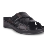 Liberty Black Mens Leather Slipper - None