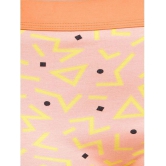 Bruchi Club - Orange Boyshorts Panty Blended Printed Women's Boy Shorts ( Pack of 1 ) - None