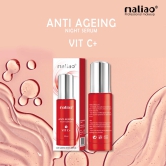 Maliao VIT C+ Anti Ageing Night Serum - Skin Renewal & Brightening