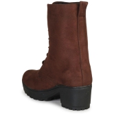 Commander Shoes - Brown Women''s Mid Calf Length Boots - None