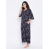 Clovia Rayon Nightsuit Sets - Navy - 2XL