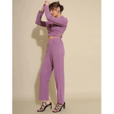 Selvia Lavender Dyed Pant Top Set - None