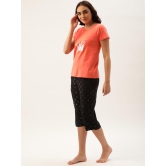 Women T-shirt & Capri Nightsuit-S