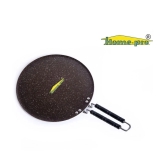 HomePro - Dosa Tawa | Non-Stick Aluminum | Bakelite Handle | Induction & Gas Stove | ( Pack of 2 )