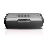 hitage BS-414 10H Music 5 W Bluetooth Speaker Bluetooth V 5.0 with USB,Aux,3D Bass Playback Time 24 hrs Grey - Grey