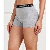 Young trendz Women Boy Short Grey Panty-2XL / Grey