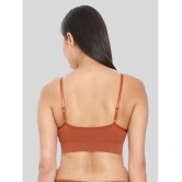 ILRASO - Brown Cotton Blend Removable Padding Women's Everyday Bra ( Pack of 1 ) - None