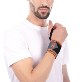 Tynor Wrist Wrap With Thumb Loop, Universal, Pack of 2 (Colour - ORANGE) by Total Sporting And Fitness Solutions Pvt Ltd