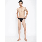 La Intimo Black Cotton Mens Bikini ( Pack of 3 ) - None