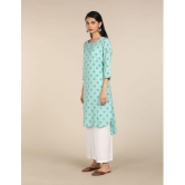 Karigari - Asymmetrical Rayon Green Women's Kurti ( Pack of 1 ) - None