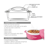 Milton DELIGHT JR GIFT SET Pink Steel Serve Casserole ( Set of 3 , 500,1000,1500 mL ) - Pink