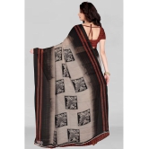 LEELAVATI - Brown Georgette Saree With Blouse Piece ( Pack of 1 ) - Brown