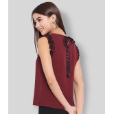 ALL WAYS YOU - Maroon Polyester Womens Regular Top ( Pack of 1 ) - M