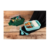 Handa - Lunch Box Plastic Lunch Box 3 - Container ( Pack of 1 )