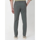 Olive Ankle Length Stretch Chinos