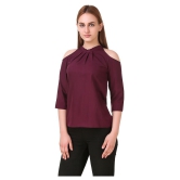 Zadmus - Wine Polyester Women's Regular Top ( Pack of 1 ) - XL