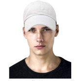 THRIFTKART White Cotton Blend Mens Cap ( Pack of 1 ) - White