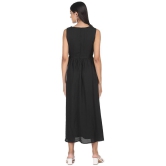 Shffl - Polyester Black Women's Fit And Flare Dress ( Pack of 1 ) - None