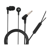 hitage HB-143+ Flower 3.5 mm Wired Earphone In Ear Comfortable In Ear Fit Black