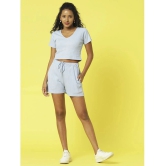 Rigo Blue Solid Shorts Top Set - None