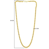 Sukkhi Lavish Gold Plated Rope Chain for Men - None