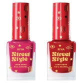 Street Style Multi Glossy Nail Polish ( Pack of 2 )