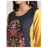 KSUT Yellow Viscose Straight Kurti - Single - S