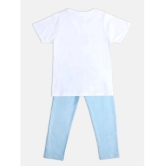 MINI KLUB White Cotton Boys T-Shirt & Pants ( Pack of 1 ) - None