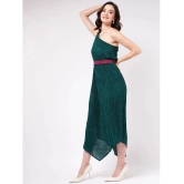 Zima Leto - Green Polyester Womens Asymmetric Dress ( Pack of 1 ) - None