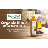 Farm Naturelle Organic Mustard Oils. The Finest-FSSAI & Certified Organic Cold Pressed Virgin (Kachi Ghani) Mustard Cooking Oil (2 LTR X 4 ) +3, 55g Honey