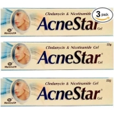 Acnestar Gel Anti-inflammatory  Anti-bacterial  For Acne Pimples Whiteheads And Blackheads  (22 gm x Pack of 3)