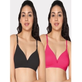 IN CARE LINGERIE - Multicolor Cotton Non Padded Women's T-Shirt Bra ( Pack of 2 ) - None