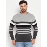 Lycos - Grey Acrylic Men's Pullover Sweater ( Pack of 1 ) - None