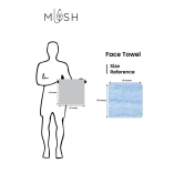 Mush 100 Bamboo Face Towel, Ultra Soft, Absorbent, Quick Dry, for Sensitive Skin, 13x13 Inches, 500 GSM, Pack of 3.-Mush 100% Bamboo Face Towel | Ultra Soft, Absorbent, Quick Dry | For Facewash,