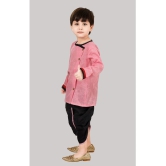 Coxxup Light Pink Cotton Blend Boys Sherwani ( Pack of 1 ) - None