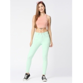 CEFALU - Mint Green Denim Skinny Fit Women''s Jeans ( Pack of 1 ) - None