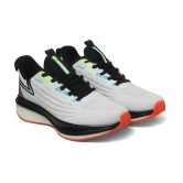 Action Sports Running Shoes White Mens Sports Running Shoes - None