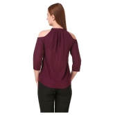 Zadmus - Wine Polyester Women's Regular Top ( Pack of 1 ) - M