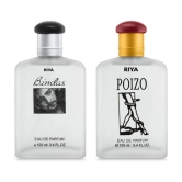 Riya Bindas Black & Poizo Eau De Parfum (EDP) For Unisex 200 ( Pack of 2 )