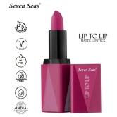 Seven Seas Lip To Lip Matte Lipstick | High Coverage | High Intensity Lipstick (Claret)