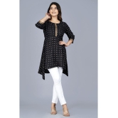 SIPET - Black Rayon Womens Tunic ( Pack of 1 ) - None