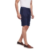 Rodamo  Men Blue Slim Fit Shorts