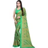 LEELAVATI - Light Green Crepe Saree With Blouse Piece ( Pack of 1 ) - Light Green