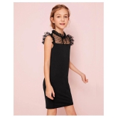 Addyvero - Black Cotton Blend Girls Bodycon Dress ( Pack of 1 ) - None