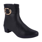 Shoetopia - Black Women''s Ankle Length Boots - None