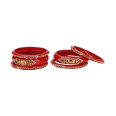 Somil Designer Wedding Fancy Glass Bangle Set For Party, Marriage, Function And Daily Use - None