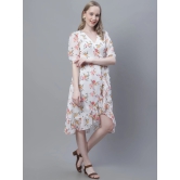 MINI & MING Floral Print Georgette Midi Dress